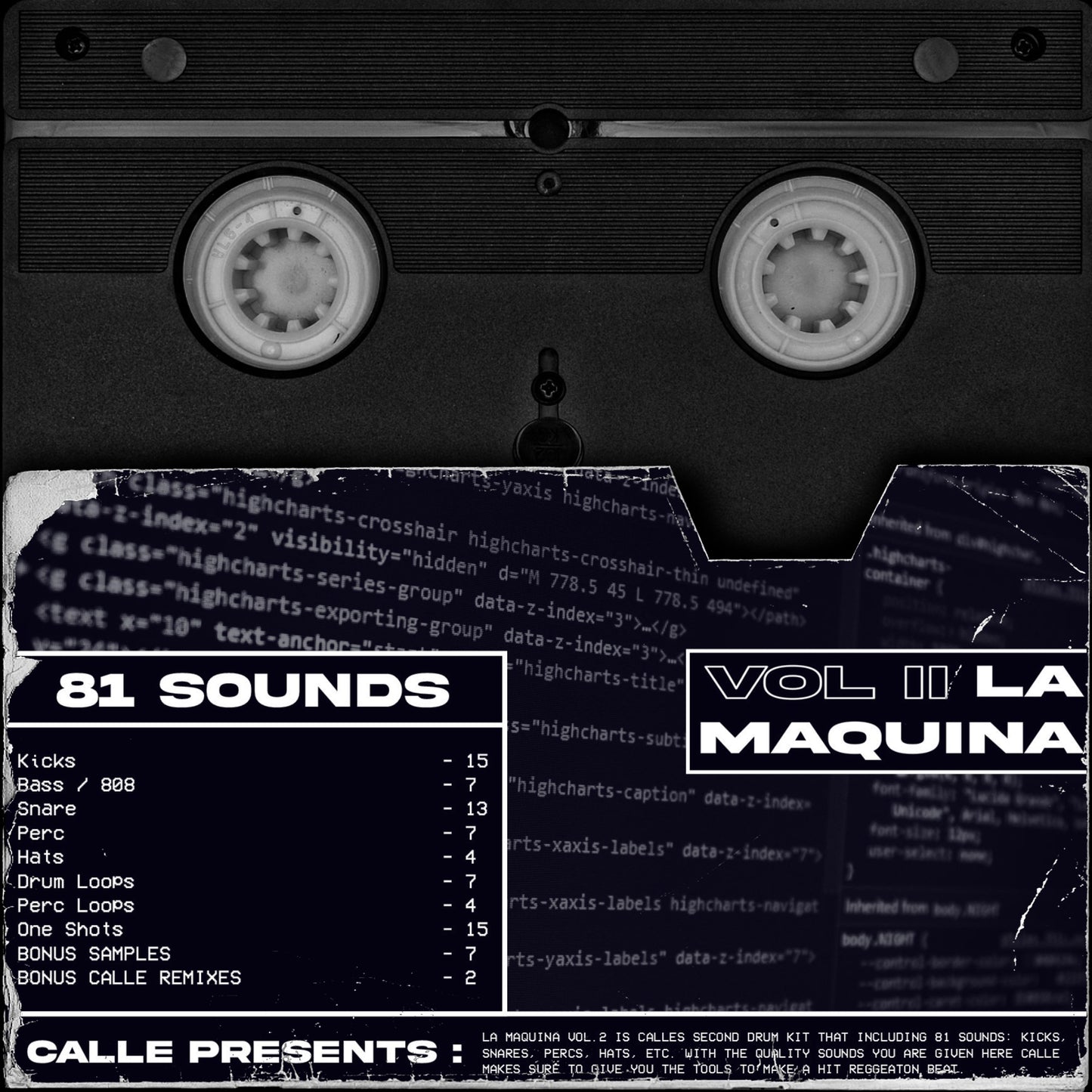 LA MAQUINA VOL. 2 (REGGAETON DRUM KIT)